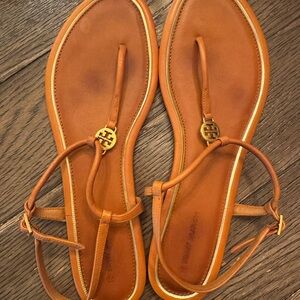 Tory Burch Tan Leather Sandals